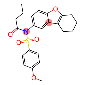 N-butyryl-4-methoxy-N-(6,7,8,9-tetrahydrodibenzo[b,d]furan-2-yl)benzenesulfonamide