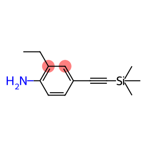 Benzenamine, 2-ethyl-4-[(trimethylsilyl)ethynyl]- (9CI)
