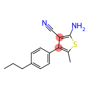 2-氨基-5-甲基-4-(4-丙基苯基)-3-氰基噻吩