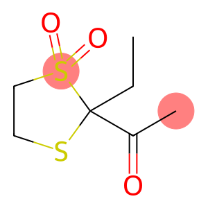 Ethanone, 1-[(2S)-2-ethyl-1,1-dioxido-1,3-dithiolan-2-yl]- (9CI)