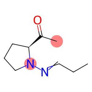 Ethanone, 1-[(2S)-1-(propylideneamino)-2-pyrrolidinyl]- (9CI)