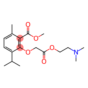 Benzoic acid, 2-[2-[2-(dimethylamino)ethoxy]-2-oxoethoxy]-6-methyl-3-(1-methylethyl)-, methyl ester