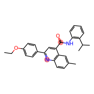 2-(4-ethoxyphenyl)-N-(2-isopropylphenyl)-6-methyl-4-quinolinecarboxamide