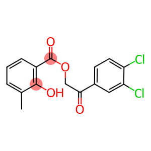 2-(3,4-dichlorophenyl)-2-oxoethyl 2-hydroxy-3-methylbenzoate