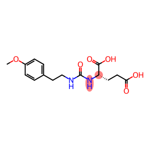 (2S)-2-[[[2-(4-methoxyphenyl)ethylamino]-oxomethyl]amino]pentanedioic acid
