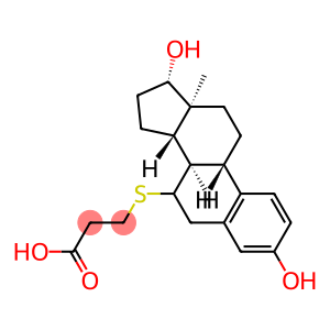 Propanoic acid, 3-[[(7α,17β)-3,17-dihydroxyestra-1,3,5(10)-trien-7-yl]thio]- (9CI)