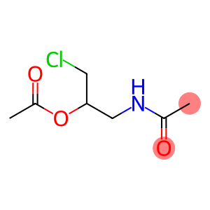 N-[2-acetoxy-3-chloropropyl] acetamide