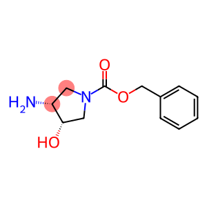 1-Pyrrolidinecarboxylic acid, 3-amino-4-hydroxy-, phenylmethyl ester, (3R,4S)-