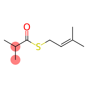 Propanethioic acid, 2-methyl-, S-(3-methyl-2-butenyl) ester