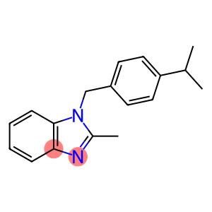 2-methyl-1-[4-(propan-2-yl)benzyl]-1H-benzimidazole