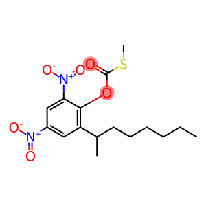 Carbonothioic acid, S-methyl O-[2-(1-methylheptyl)-4,6-dinitrophenyl] ester
