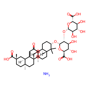 alpha-D-Glucopyranosiduronic acid, (3-beta,20-beta)-20-carboxy-11-oxo-30-norolean-12-en- 3-yl 2-O-beta-D-glucopyranuronosyl-, ammoniate