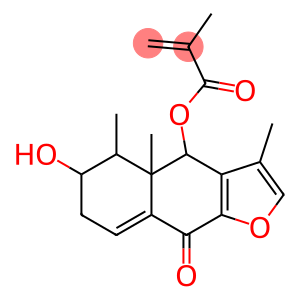 2-Propenoic acid, 2-methyl-, 4,4a,5,6,7,9-hexahydro-6-hydroxy-3,4a,5-trimethyl-9-oxonaphtho[2,3-b]furan-4-yl ester, [4S-(4α,4aα,5α,6α)]- (9CI)