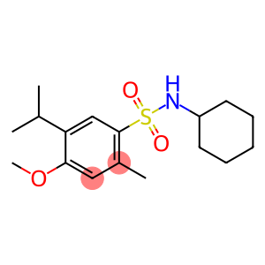 N-cyclohexyl-4-methoxy-2-methyl-5-(propan-2-yl)benzenesulfonamide