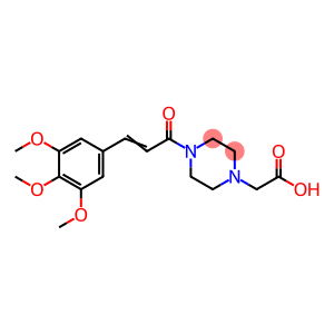 4-(3,4,5-Trimethoxycinnamoyl)-1-piperazineacetic acid
