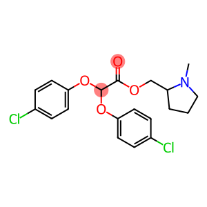 Acetic acid, 2,2-bis(4-chlorophenoxy)-, (1-methyl-2-pyrrolidinyl)methyl ester