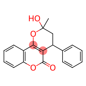 2H,5H-Pyrano[3,2-c][1]benzopyran-5-one, 3,4-dihydro-2-hydroxy-2-methyl-4-phenyl-