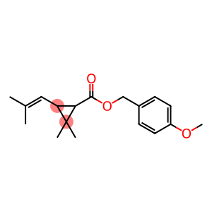 Cyclopropanecarboxylic acid, 2,2-dimethyl-3-(2-methyl-1-propen-1-yl)-, (4-methoxyphenyl)methyl ester