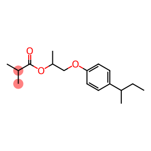 Propanoic acid, 2-methyl-, 1-methyl-2-[4-(1-methylpropyl)phenoxy]ethyl ester
