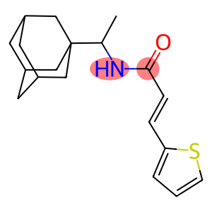 N-[1-(1-adamantyl)ethyl]-3-(2-thienyl)acrylamide