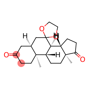 Androstane-3,7,17-trione, cyclic 7-(1,2-ethanediyl acetal), (5α)- (9CI)