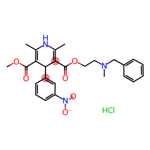 2,6-二甲基-4-(3-硝基苯基)-1,4-二氢-3,5-吡啶二羧酸 2-[甲基(苄基)氨基]乙基甲基酯盐酸盐