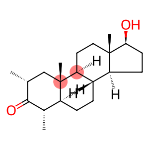 Androstan-3-one, 17-hydroxy-2,4-dimethyl-, (2α,4α,5α,17β)- (9CI)