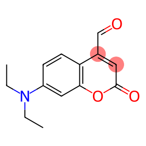 2H-1-Benzopyran-4-carboxaldehyde, 7-(diethylamino)-2-oxo-