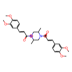 1,4-bis[3-(3,4-dimethoxyphenyl)acryloyl]-2,5-dimethylpiperazine