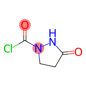 1-Pyrazolidinecarbonyl chloride, 3-oxo- (9CI)