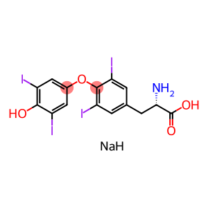 sodium 2-amino-3-[4-(4-hydroxy-3,5-diiodophenoxy)-3,5-diiodophenyl]propanoate