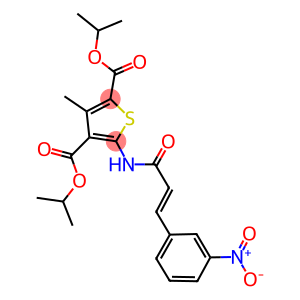 diisopropyl 5-[(3-{3-nitrophenyl}acryloyl)amino]-3-methyl-2,4-thiophenedicarboxylate