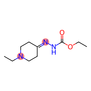Hydrazinecarboxylic acid, (1-ethyl-4-piperidinylidene)-, ethyl ester (9CI)