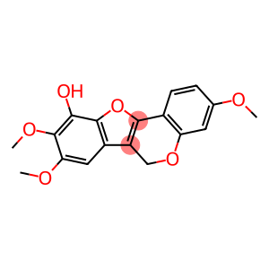3,8,9-Trimethoxy-6H-benzofuro[3,2-c][1]benzopyran-10-ol