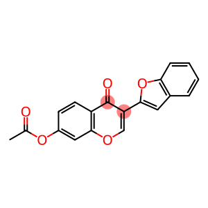 4H-1-Benzopyran-4-one, 7-(acetyloxy)-3-(2-benzofuranyl)-