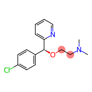 2-[(S)-(4-chlorophenyl)-(2-pyridyl)methoxy]ethyl-dimethyl-amine