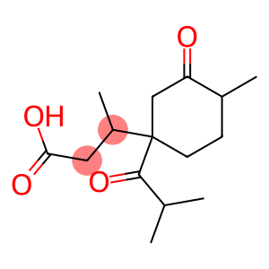 β,4-Dimethyl-1-(2-methyl-1-oxopropyl)-3-oxocyclohexanepropanoic acid