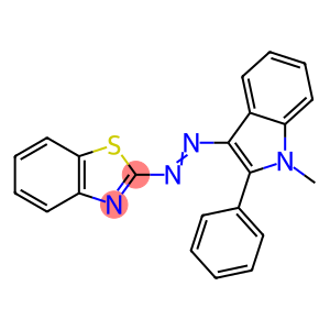 2-[(1-Methyl-2-phenyl-1H-indol-3-yl)azo]benzothiazole
