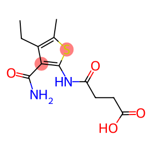 4-{[3-(aminocarbonyl)-4-ethyl-5-methyl-2-thienyl]amino}-4-oxobutanoic acid