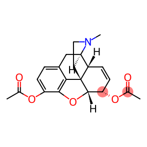 3,6-Diacetoxy-4,5-epoxy-17-methyl-morphin-7-en