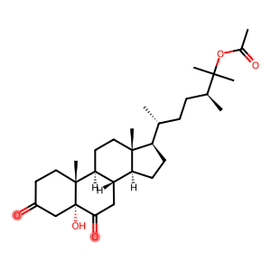 25-(Acetyloxy)-5-hydroxy-5α-ergostane-3,6-dione