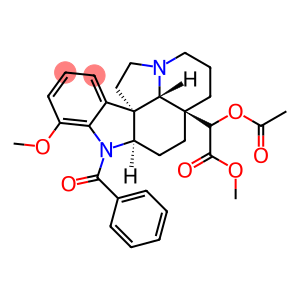 Aspidospermidin-21-oic acid, 20-(acetyloxy)-1-benzoyl-17-methoxy-, methyl ester (9CI)