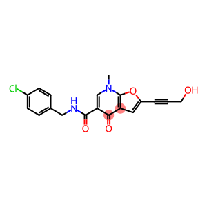 Furo[2,3-b]pyridine-5-carboxamide, N-[(4-chlorophenyl)methyl]-4,7-dihydro-2-(3-hydroxy-1-propyn-1-yl)-7-methyl-4-oxo-