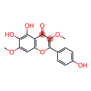 4H-1-Benzopyran-4-one, 5,6-dihydroxy-2-(4-hydroxyphenyl)-3,7-dimethoxy-