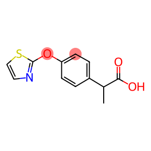 Benzeneacetic acid, α-methyl-4-(2-thiazolyloxy)-