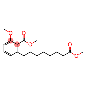 3-Methoxy-2-methoxycarbonylbenzeneoctanoic acid methyl ester