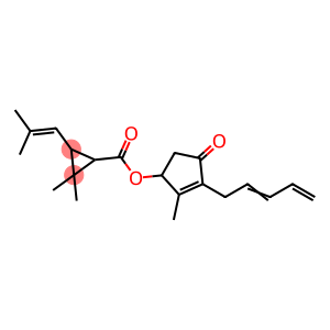 2,2-Dimethyl-3-(2-methyl-1-propenyl)cyclopropane-1-carboxylic acid 2-methyl-4-oxo-3-(2,4-pentadienyl)-2-cyclopenten-1-yl ester