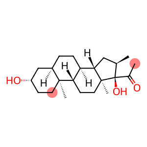 3β,17α-Dihydroxy-16α-methyl-5β-pregnan-20-one
