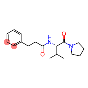 N-[(2S)-3-Methyl-1-oxo-1-(1-pyrrolidinyl)-2-butanyl]-3-phenylpropanamide
