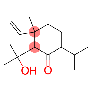 Cyclohexanone,  3-ethenyl-2-(1-hydroxy-1-methylethyl)-3-methyl-6-(1-methylethyl)-